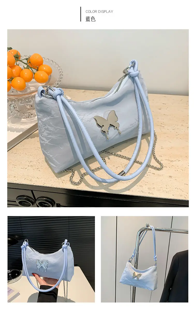 Black Butterfly PU Shoulder Bag for Women — feature 26