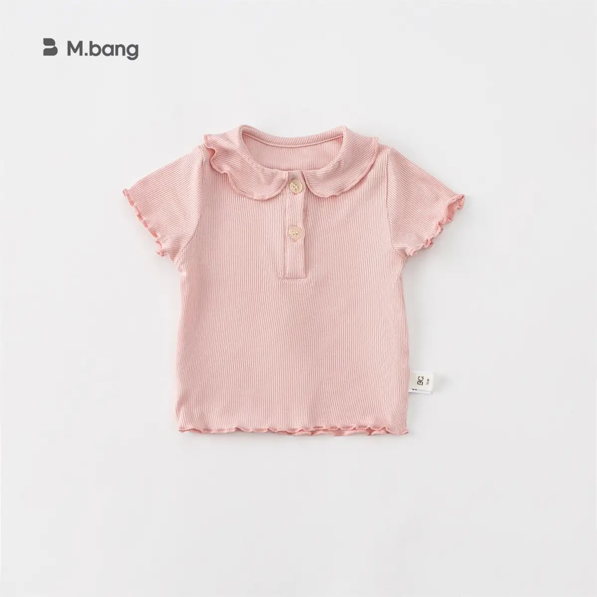 Mibang Cotton Floral Baby T-Shirt Cream Sleeveless - Image 23