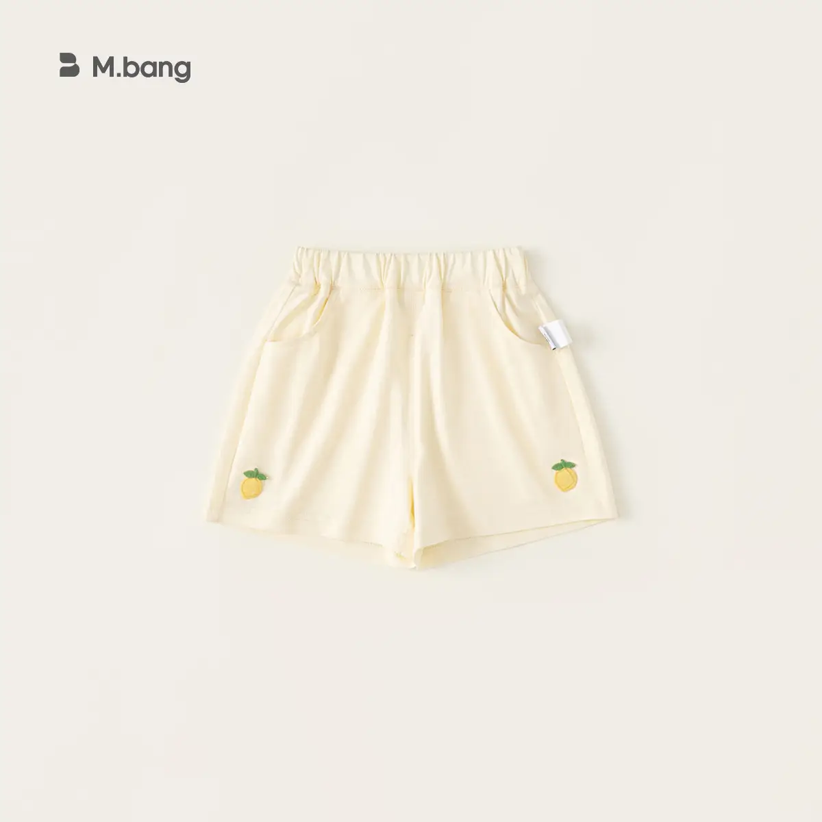 Mibang Cotton Floral Baby T-Shirt Cream Sleeveless - Image 5