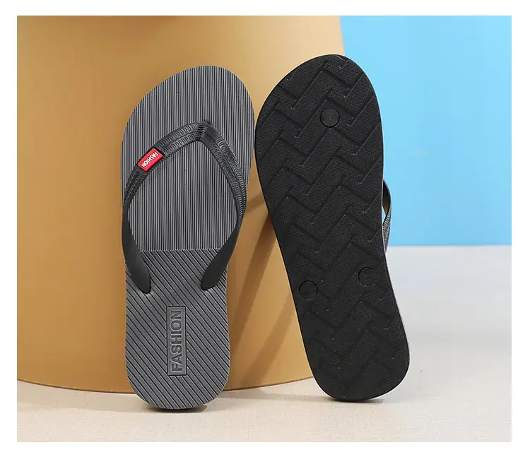 Flip-flops men's summer non-slip durable wear-resistant outer wear high-end beach shoes slippers new flip-flops — feature 13