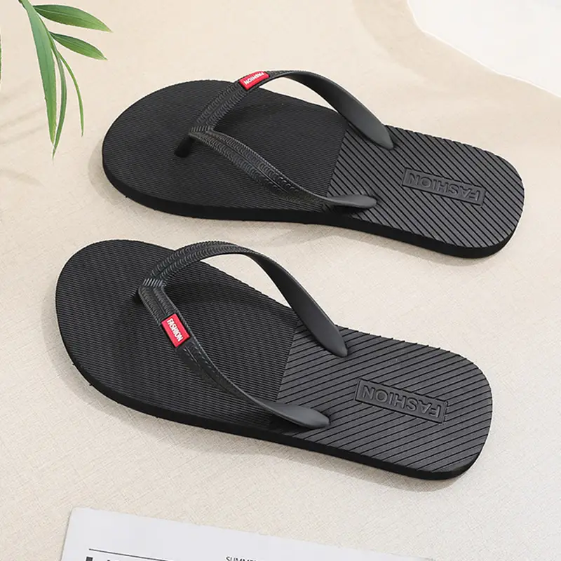 Flip-flops men's summer non-slip durable wear-resistant outer wear high-end beach shoes slippers new flip-flops - Image 2