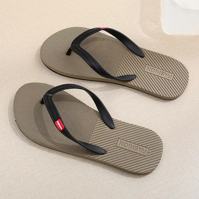 Flip-flops men's summer non-slip durable wear-resistant outer wear high-end beach shoes slippers new flip-flops - Image 4
