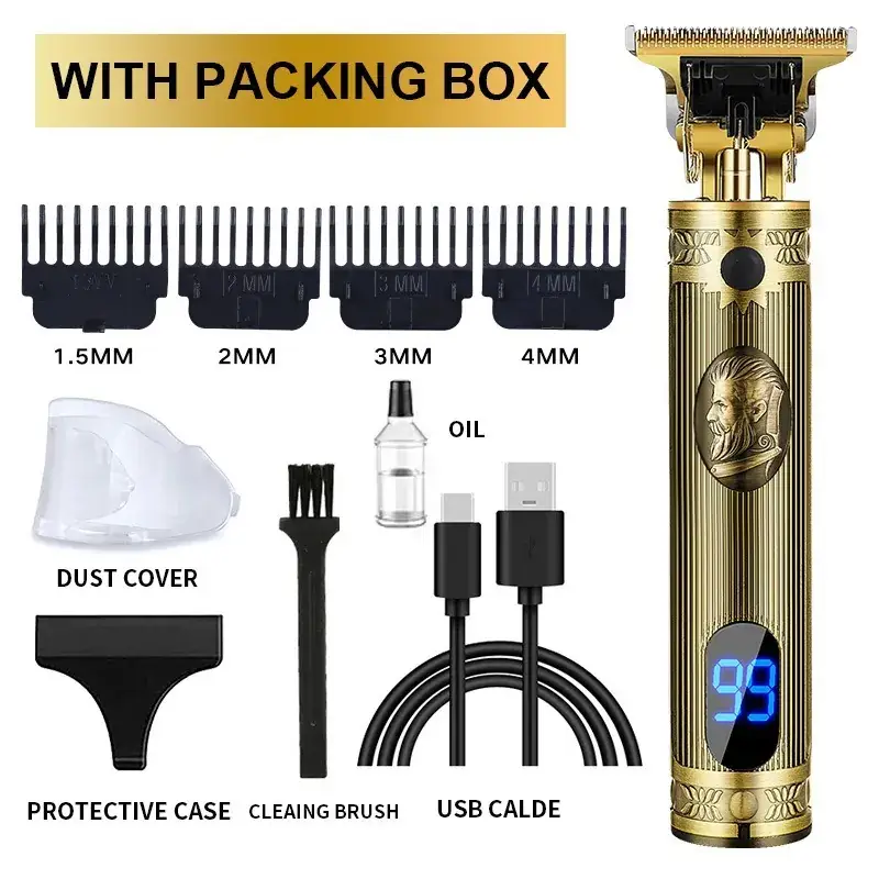 Professional Electric Clipper with Oil & Brushes