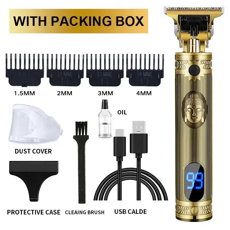 Professional Electric Clipper with Oil & Brushes