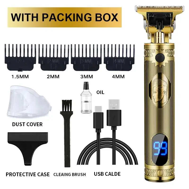 Professional Electric Clipper with Oil & Brushes