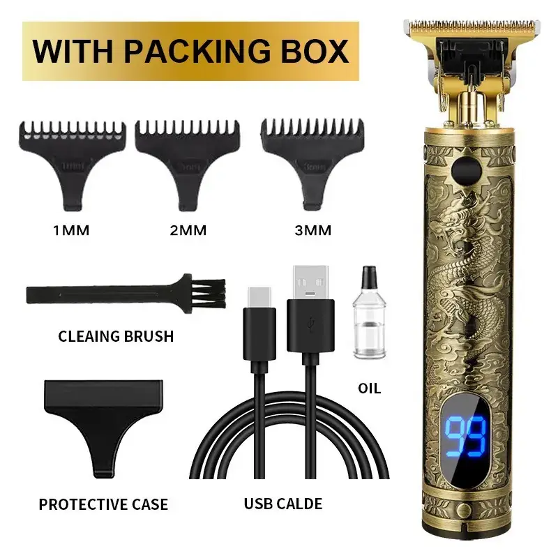 Professional Electric Clipper with Oil & Brushes