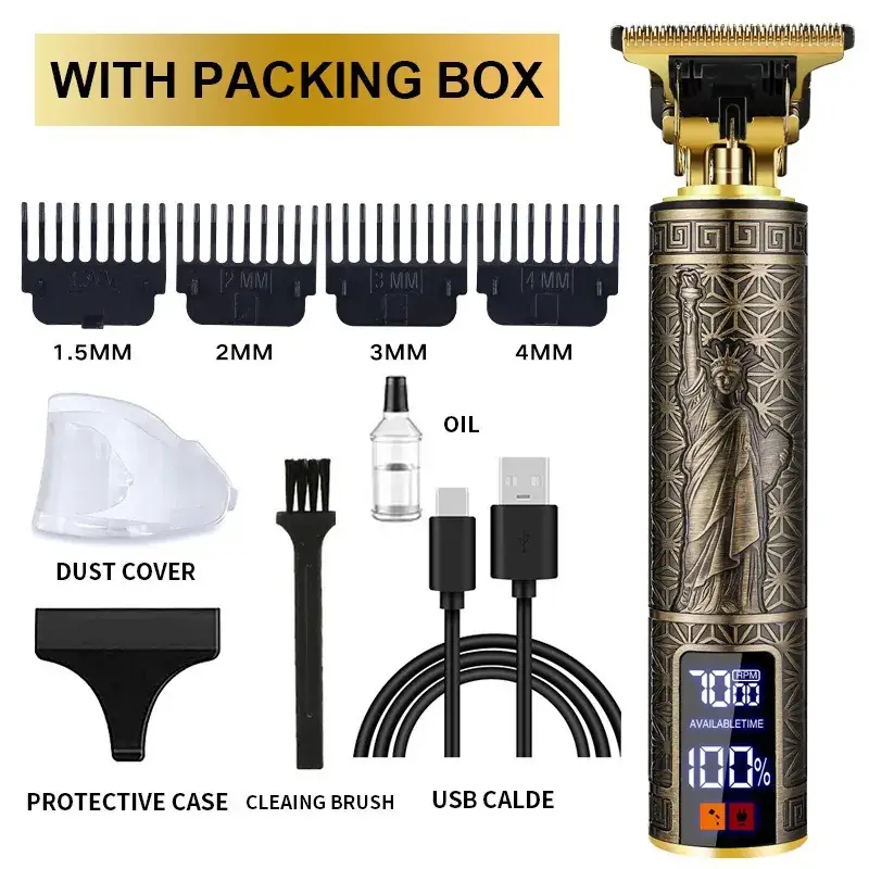 Professional Electric Clipper with Oil & Brushes