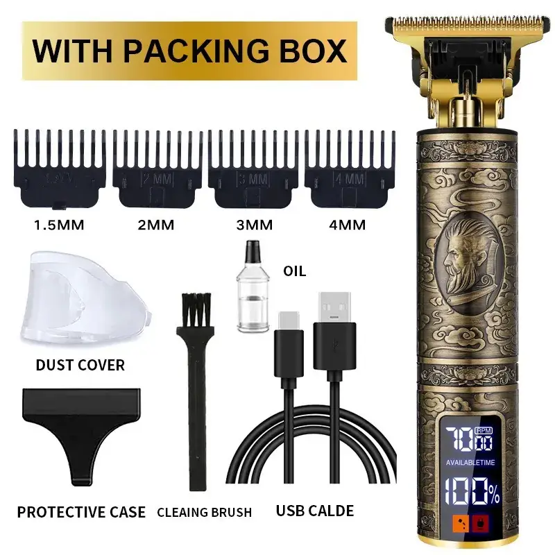 Professional Electric Clipper with Oil & Brushes