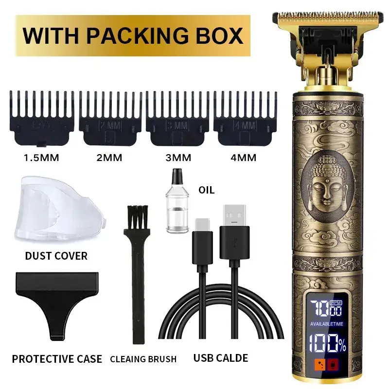 Professional Electric Clipper with Oil & Brushes