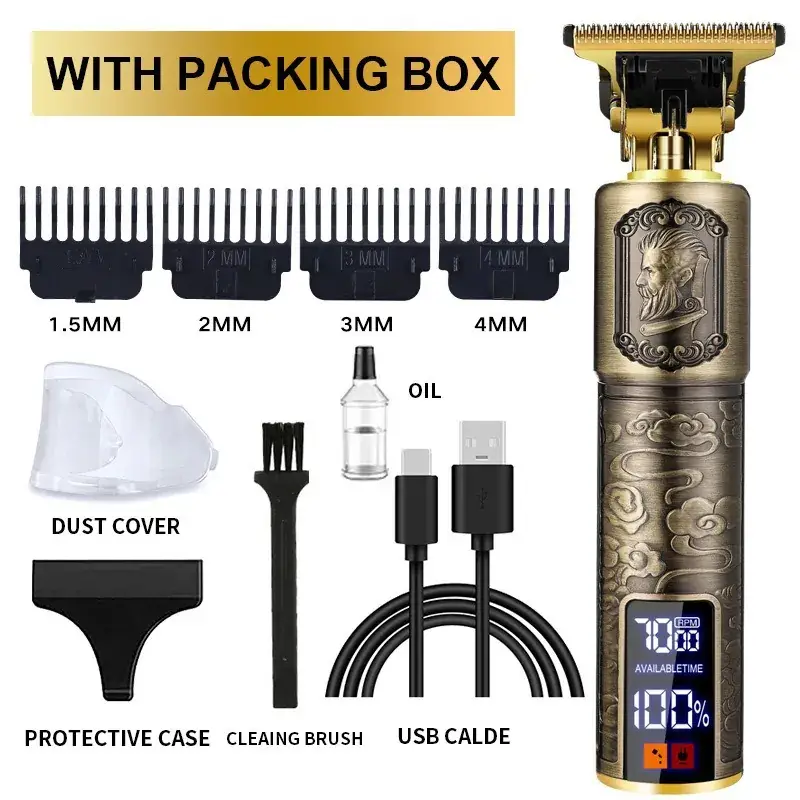 Professional Electric Clipper with Oil & Brushes