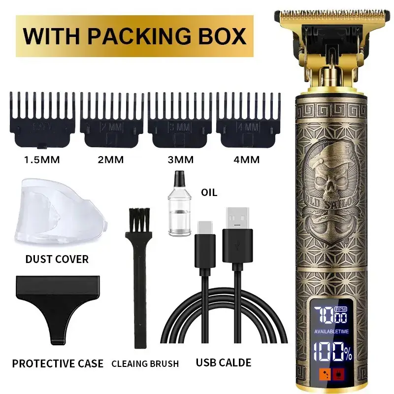 Professional Electric Clipper with Oil & Brushes