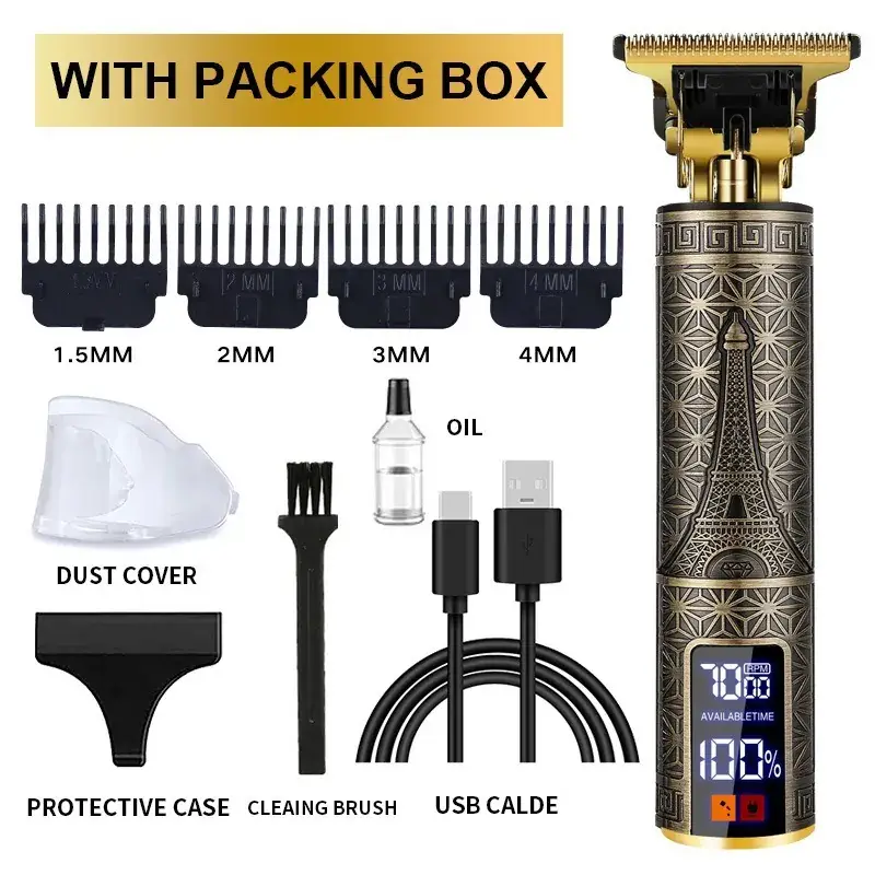 Professional Electric Clipper with Oil & Brushes