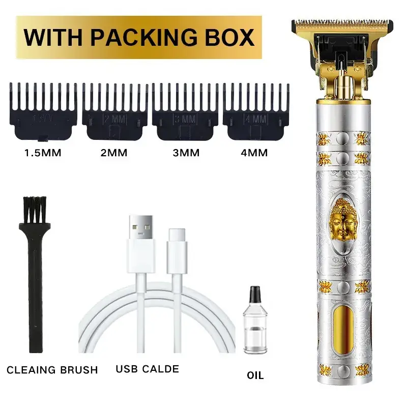 Professional Electric Clipper with Oil & Brushes