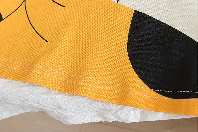 Children's Cat Print Vest Suit Cotton Summer White Orange — feature 9