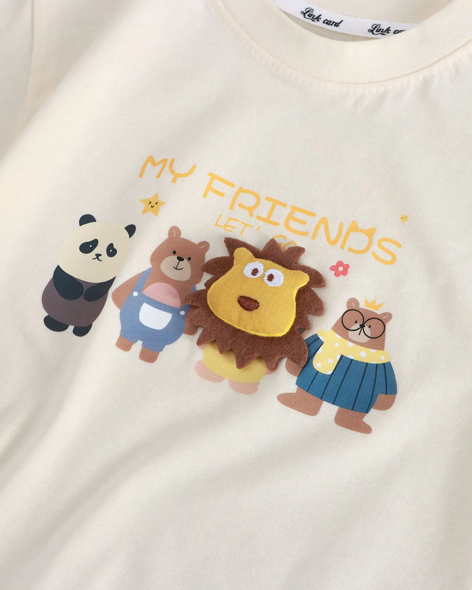Pink Cartoon Friends T-Shirt for Kids Boys Girls Summer — feature 15
