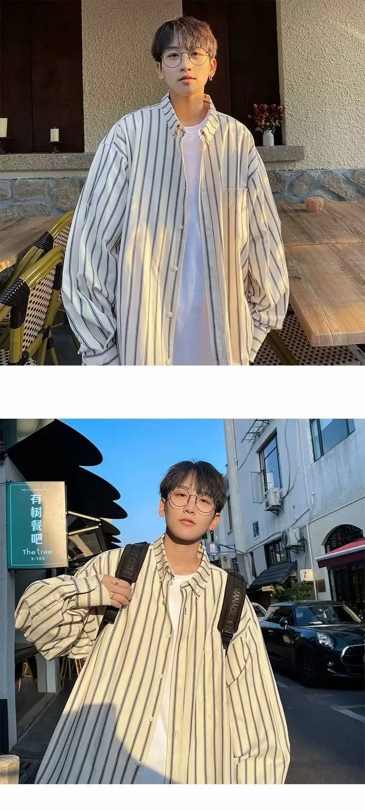 Men Striped Long Sleeve Summer Shirt 2023 β feature 3