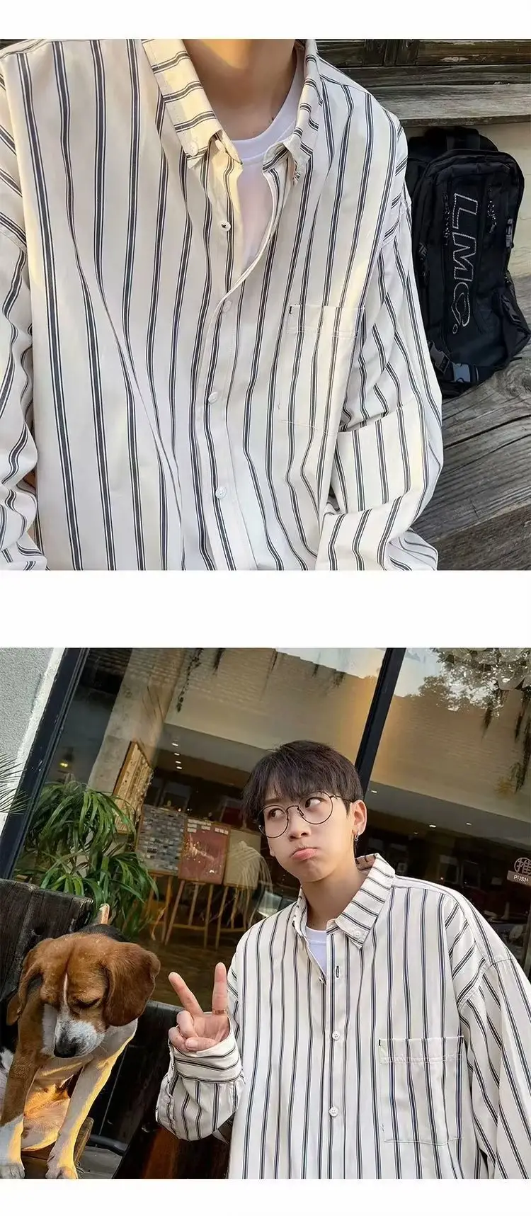 Men Striped Long Sleeve Summer Shirt 2023 β feature 6