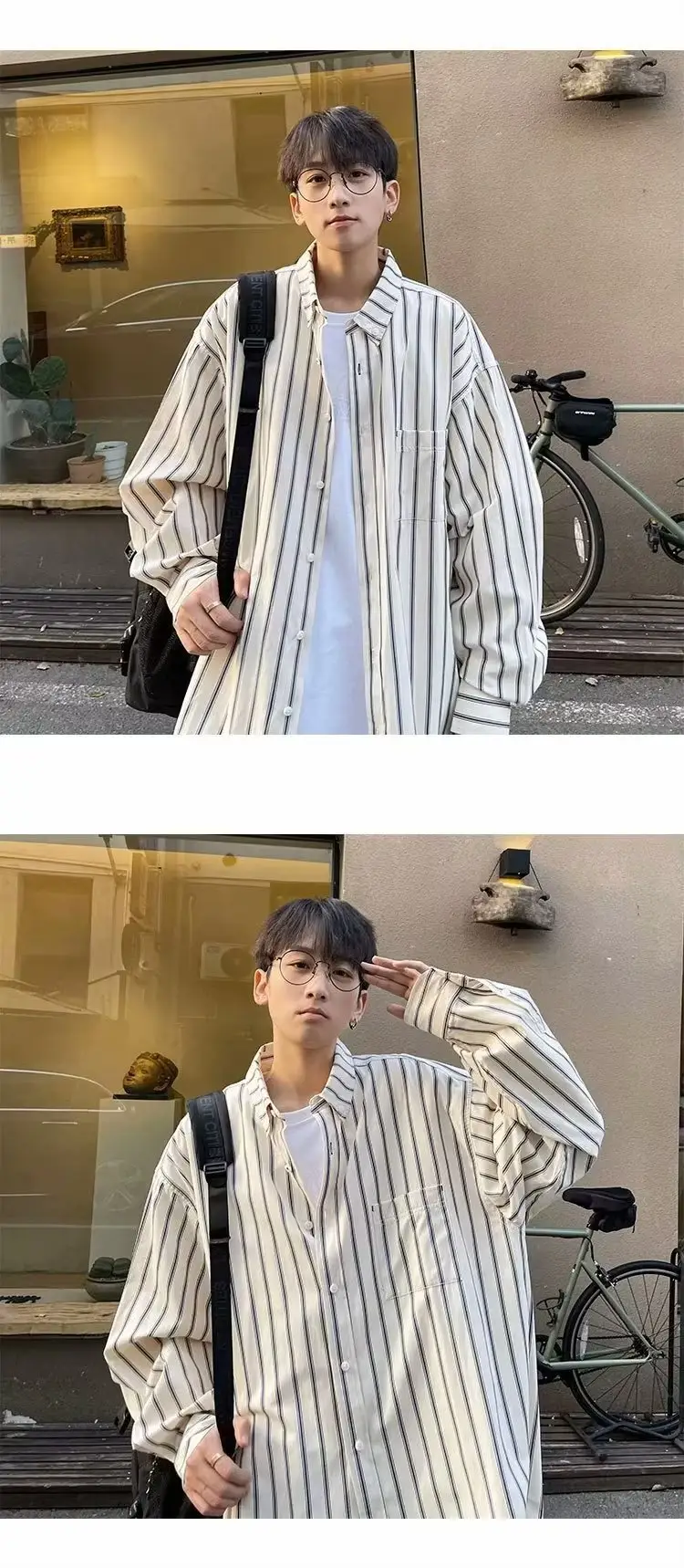 Men Striped Long Sleeve Summer Shirt 2023 β feature 7