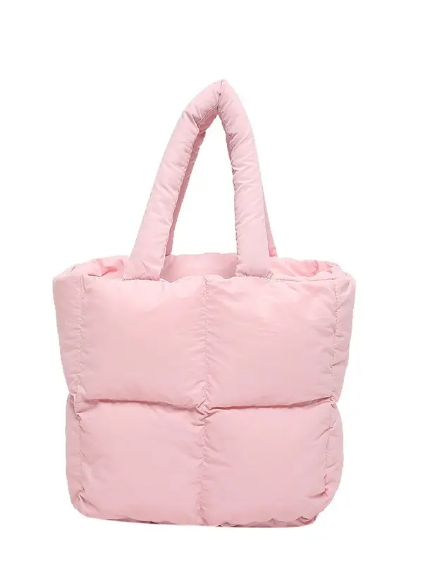 Women's White Down Cotton Shoulder Bag 2026 - Image 13