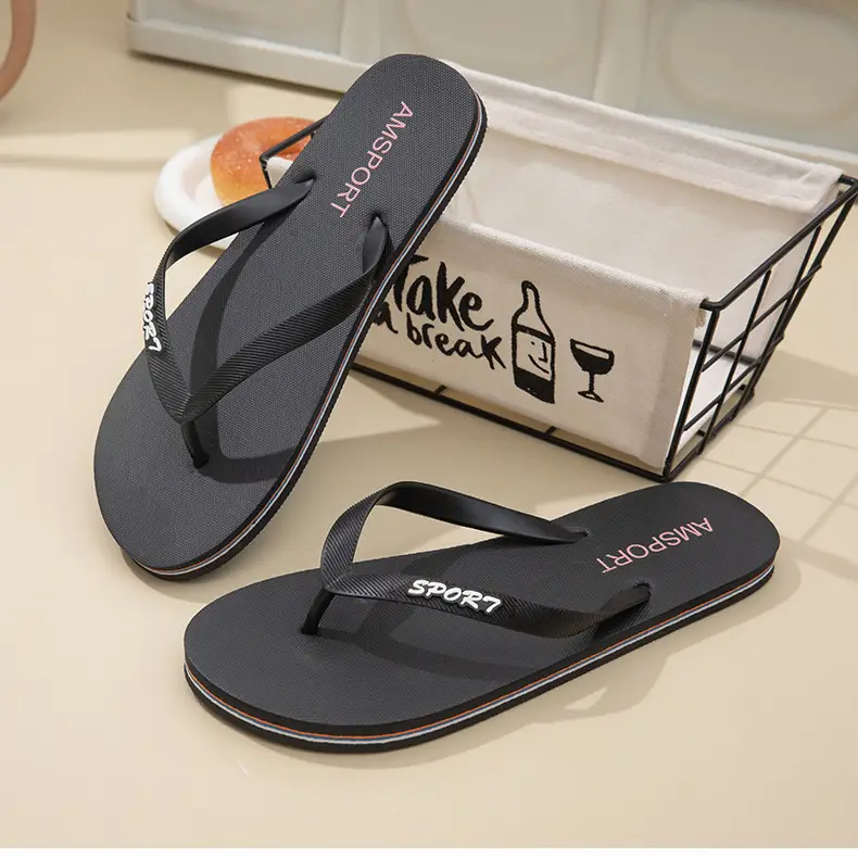 Flip-flops men's summer casual flip-flops new fashion outdoor soft bottom beach slippers for lovers — feature 3