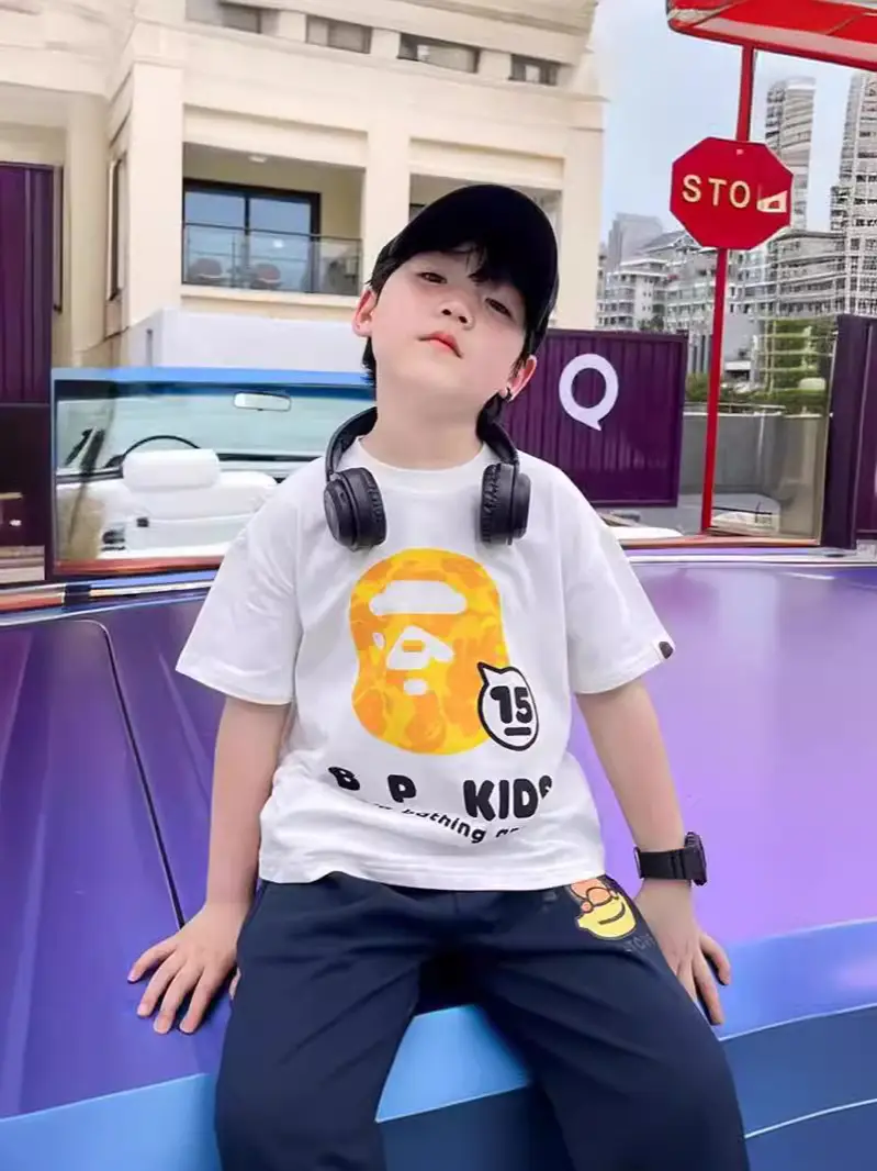Pure Cotton Boys T-Shirt 2025 Summer New Style - Image 3