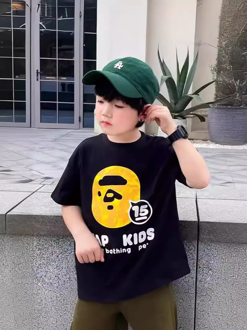 Pure Cotton Boys T-Shirt 2025 Summer New Style - Image 5