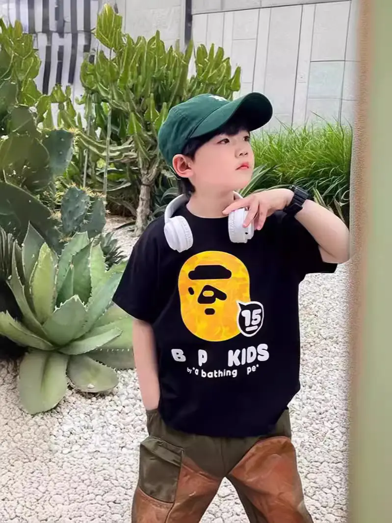 Pure Cotton Boys T-Shirt 2025 Summer New Style - Image 6