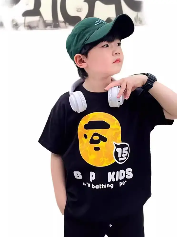 Pure Cotton Boys T-Shirt 2025 Summer New Style - Image 7