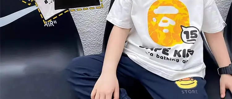 Pure Cotton Boys T-Shirt 2025 Summer New Style — feature 3