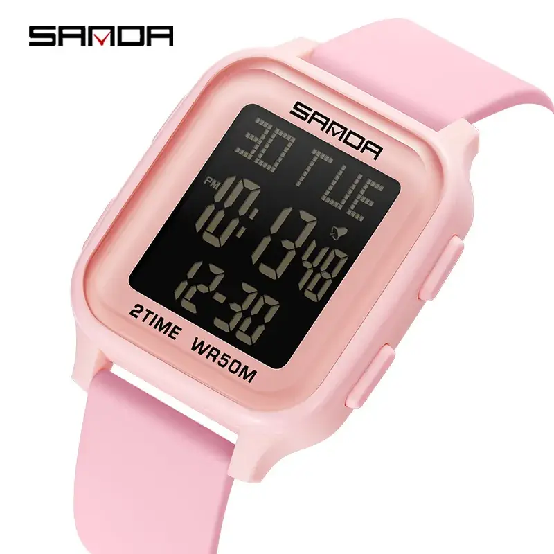 Sanda Digital Men's Watch Waterproof 82:00 Display