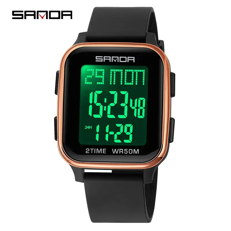 Sanda Digital Men's Watch Waterproof 82:00 Display