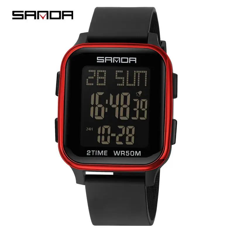 Sanda Digital Men's Watch Waterproof 82:00 Display