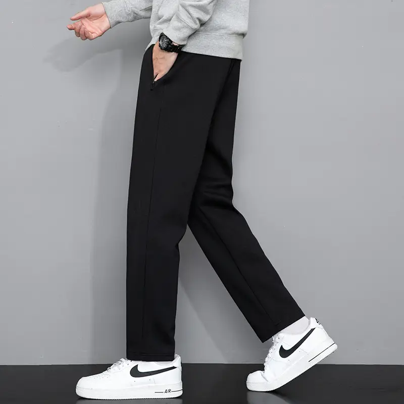 Men Grey Sweatpants with Zip Pockets - Image 9