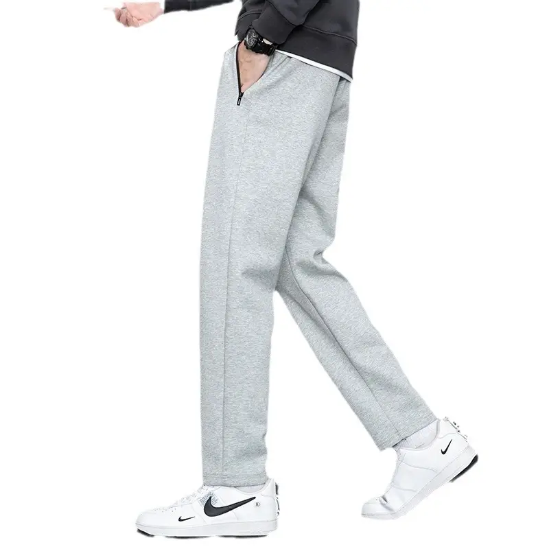 Men Grey Sweatpants with Zip Pockets - Image 11