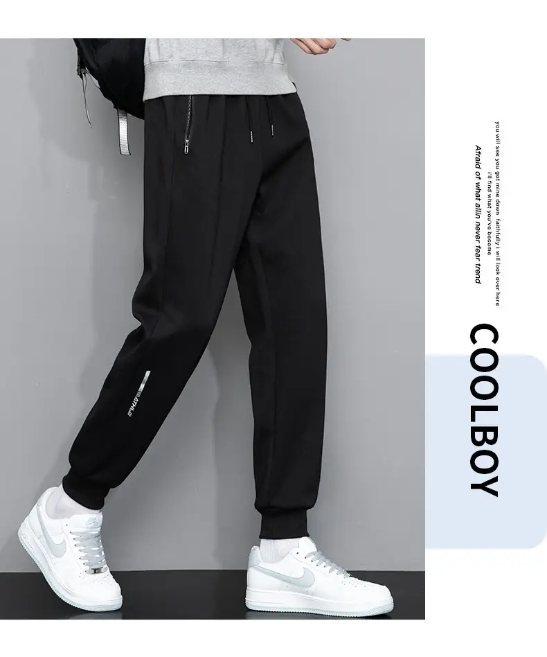 Men Grey Sweatpants with Zip Pockets — feature 14