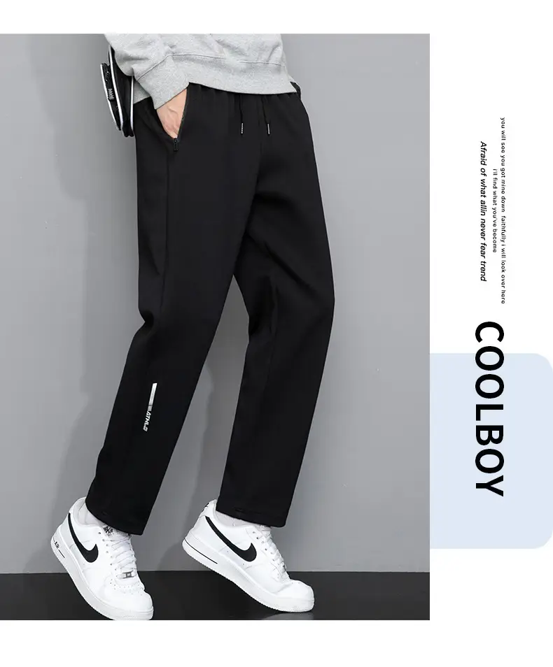 Men Grey Sweatpants with Zip Pockets — feature 21