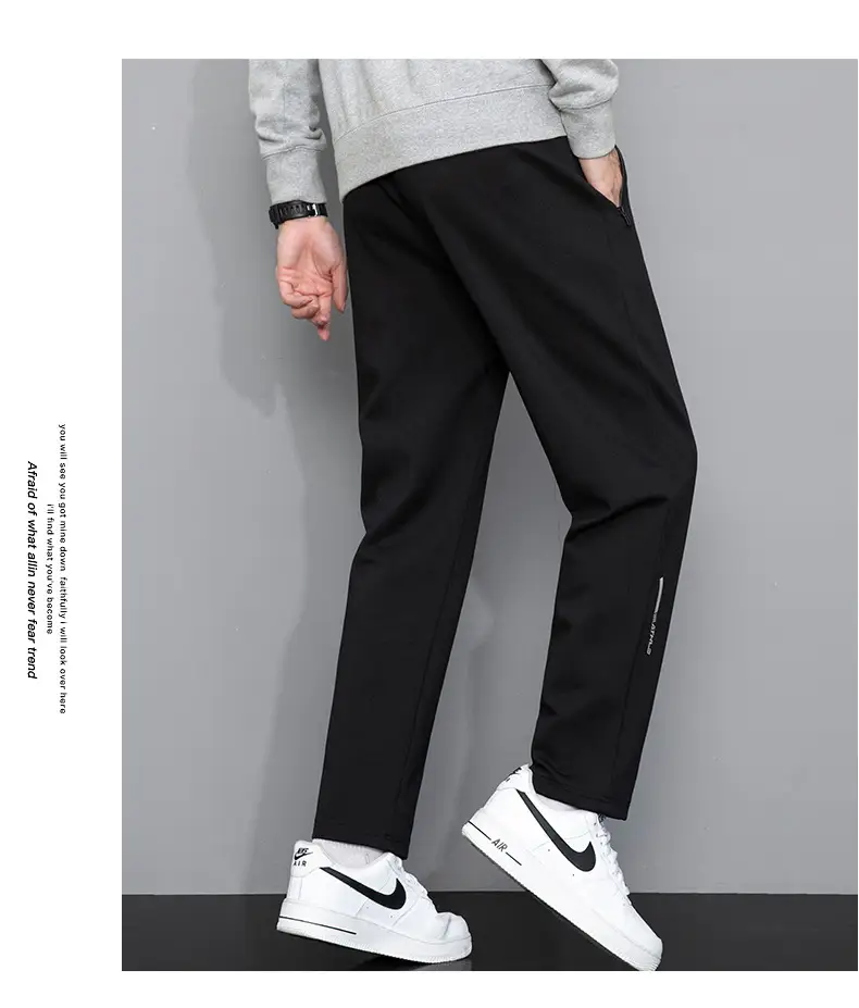 Men Grey Sweatpants with Zip Pockets — feature 22
