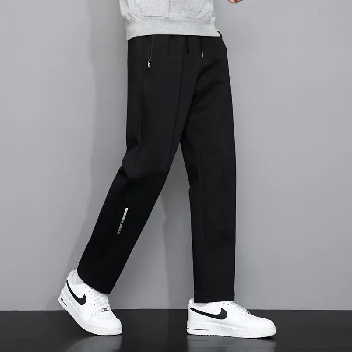Men Grey Sweatpants with Zip Pockets - Image 4