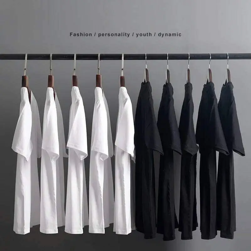 Men Black Slim Fit T-Shirt Summer Ultra Thin - Image 6