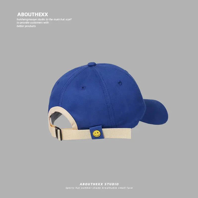 Korean Klein Blue Show Details Cap Women All-match Japanese Style Spring Summer Baseball Cap for Men — feature 9