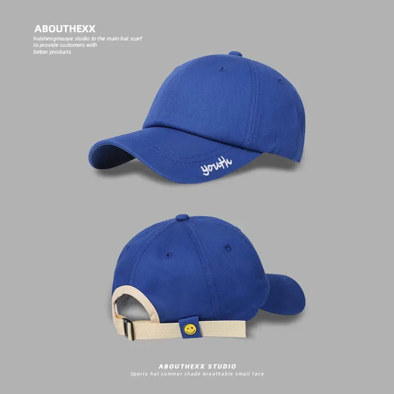 Korean Klein Blue Show Details Cap Women All-match Japanese Style Spring Summer Baseball Cap for Men - Image 4