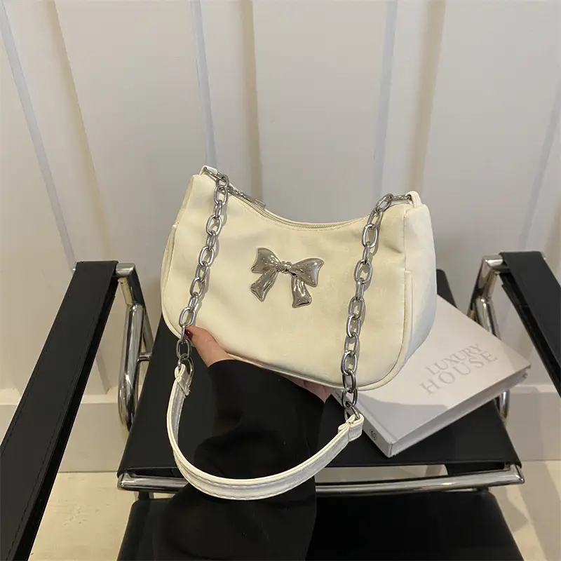 Women's Underarm Bag Shoulder Crossbody Beige 2024 - Image 6