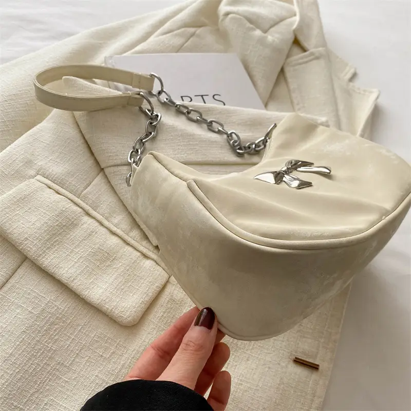 Women's Underarm Bag Shoulder Crossbody Beige 2024 - Image 7