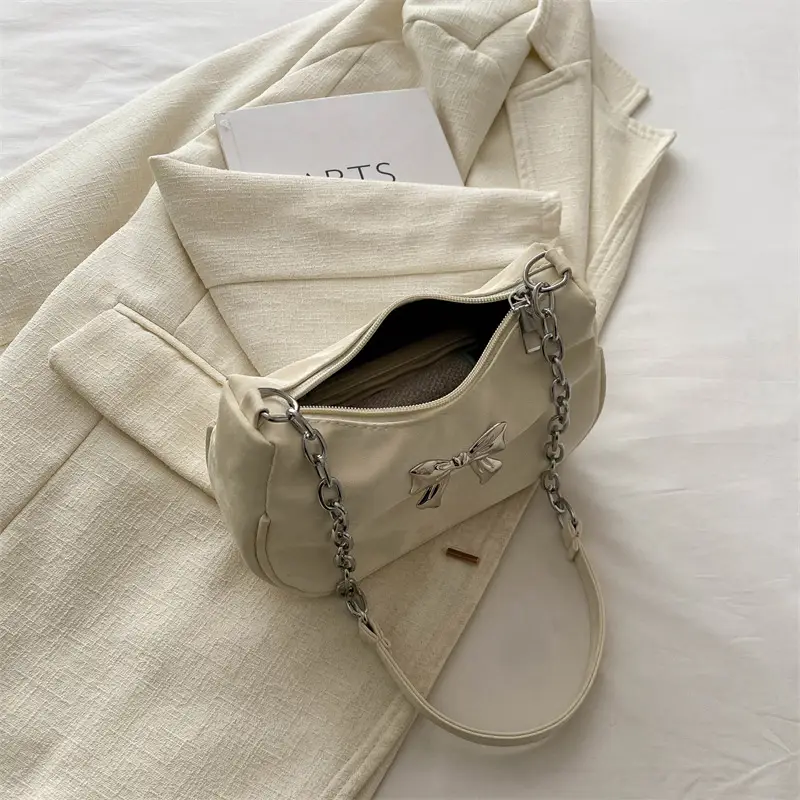 Women's Underarm Bag Shoulder Crossbody Beige 2024 - Image 9