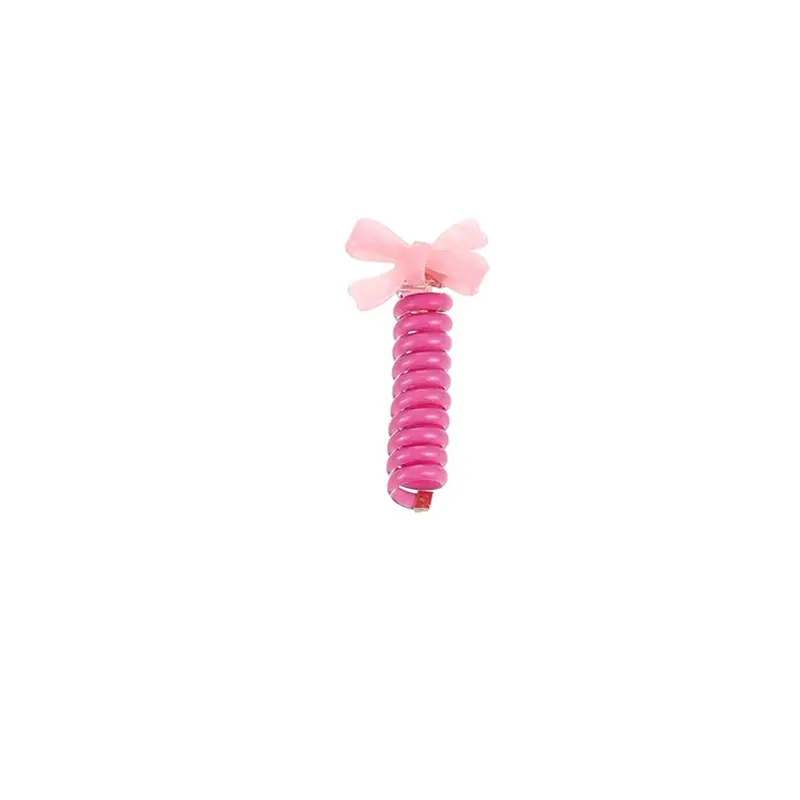 Women's Bubble Hair Braide Rope with Bow