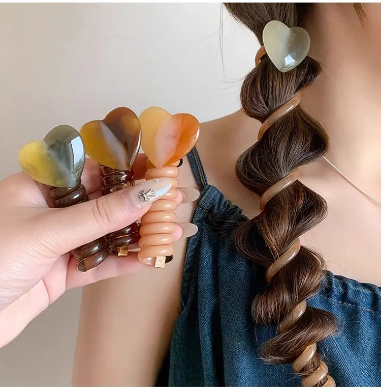Women's Bubble Hair Braide Rope with Bow — feature 15