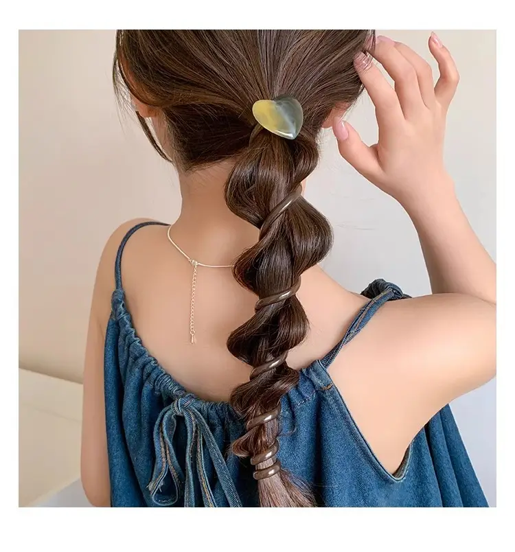 Women's Bubble Hair Braide Rope with Bow — feature 20