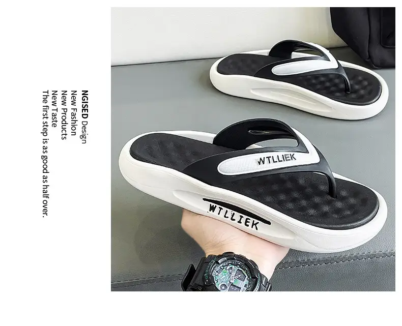 TikTok Live Broadcast Summer Fashion All-match Leisure Sports Outdoor Flip-flops Men's Foreign Trade Men's Thick Bottom Flip-flops — feature 13