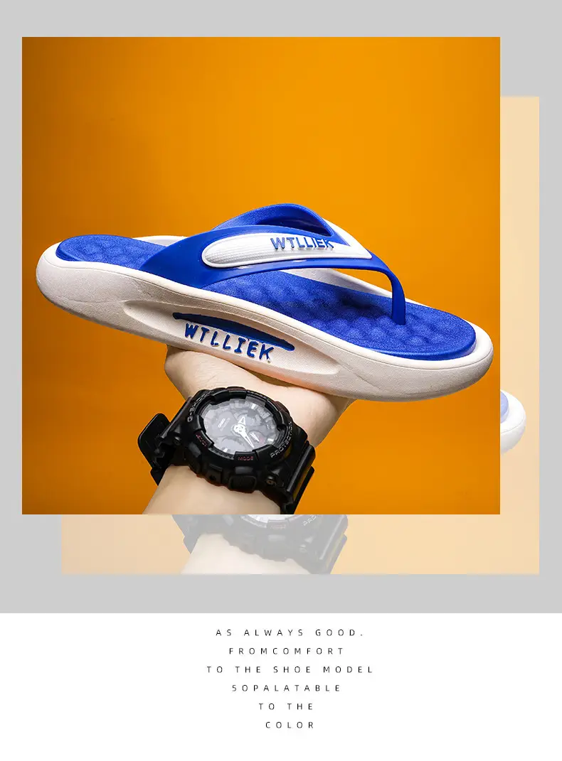TikTok Live Broadcast Summer Fashion All-match Leisure Sports Outdoor Flip-flops Men's Foreign Trade Men's Thick Bottom Flip-flops — feature 2