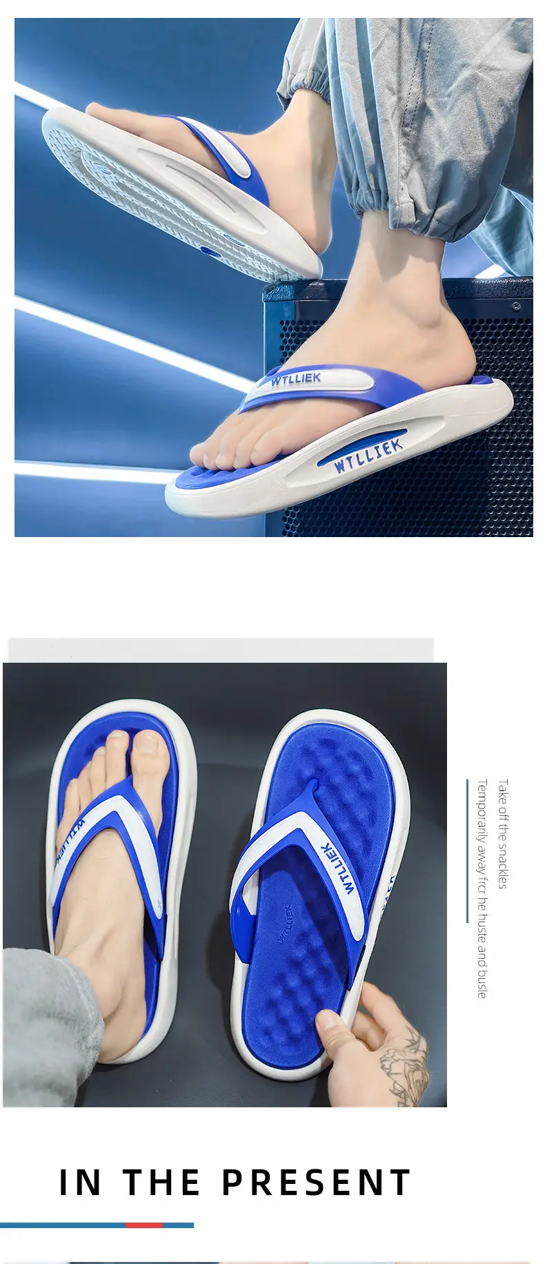 TikTok Live Broadcast Summer Fashion All-match Leisure Sports Outdoor Flip-flops Men's Foreign Trade Men's Thick Bottom Flip-flops — feature 4